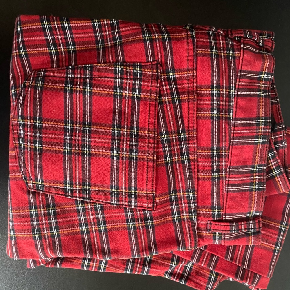 H&M flannel skinny jeans